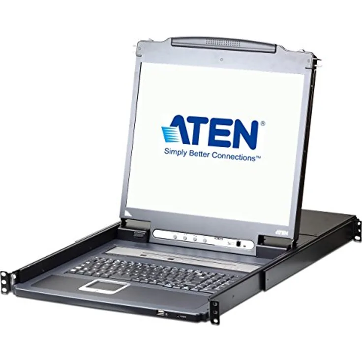 Aten CL5716iN LCD KVM Switch Over IP, ''USB-PS/2,VGA'', 16-Ports Deutsch schwarz
