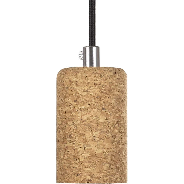Smartwares IDE-60016 Kreative Pendelleuchte aus Kork, Retro Deckenleuchte für E27 Leuchtmittel, 9,5 x 9,5 x 13,5 cm