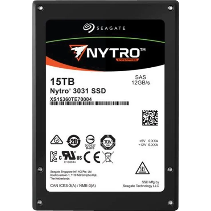 Seagate Nytro 3131 XS15360TE70014 - Solid-State-Disk - verschlüsselt - 15.36 TB - intern - 2.5 Zoll (6.4 cm) - SAS 12Gb/s - Self-Encrypting Drive (SED) (XS15360TE70014) – Bild 2
