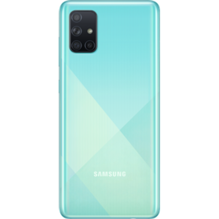 Samsung Galaxy A71 Smartphone 17cm (6,7 Zoll) SAMOLED-Display, 128GB interner Speicher, Nano-SIM, Android, Prism Crush Blue - Preisvergleich – Bild 3