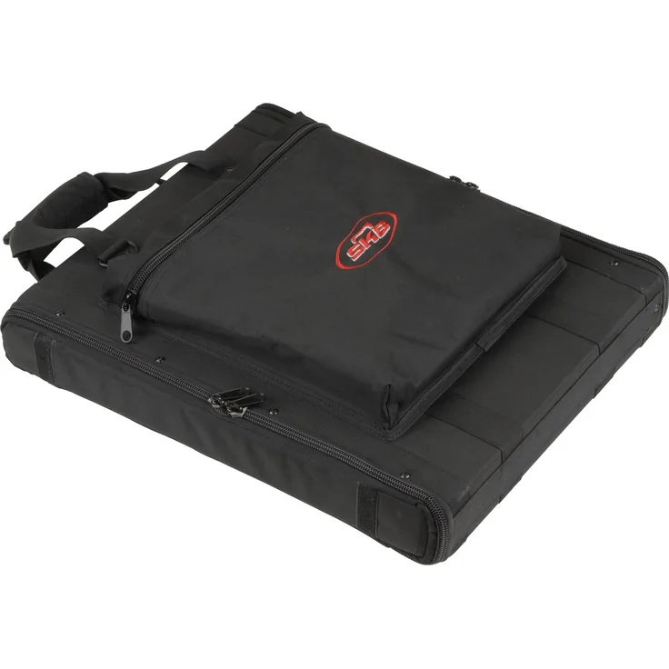 SKB 1SKB-SC191U 1U Soft Rack Transportkoffer (Stahlschienen, Schwerlast-Reißverschlüsse, Außentasche, Schultergurte) 