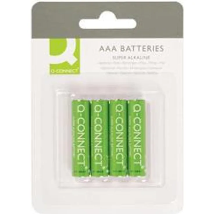 Q-CONNECT KF00488 Batterie 1,5V 4 Stück AAA-micro