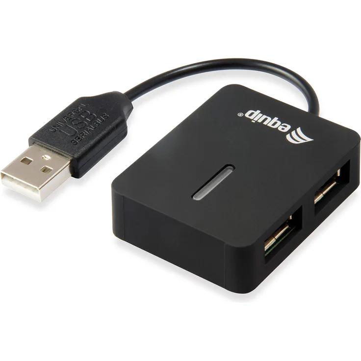 Equip USB-Hub 4Port Reise-USB Hub, Schwarz