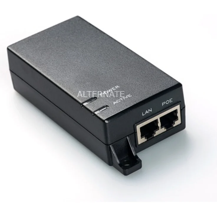 DIGITUS PoE Injektor - IEEE802.3af - Gigabit Ethernet - 15.4 Watt - max. 48 Volt - Stromversorgung Pin 4-5(+) & 7-8(-) – Bild 1