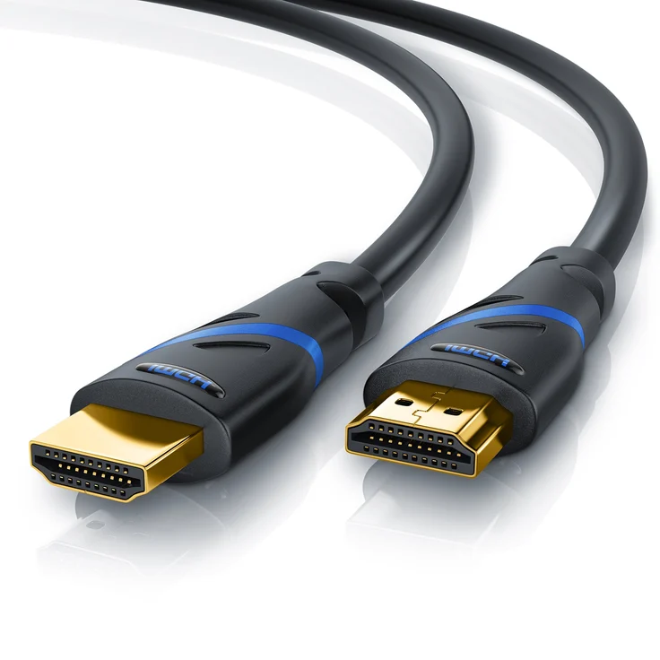 CSL - 7,5m HDMI Kabel 2.0a 2.0b - Ultra HD 4k 60Hz - neuester Standard - High Speed HDMI 2.0 - Ultra HD Full HD 1080p - 3D ARC C HDCP HDR - 3-Fach geschirmt - bis zu 18 Gbit s - schwarz – Bild 1