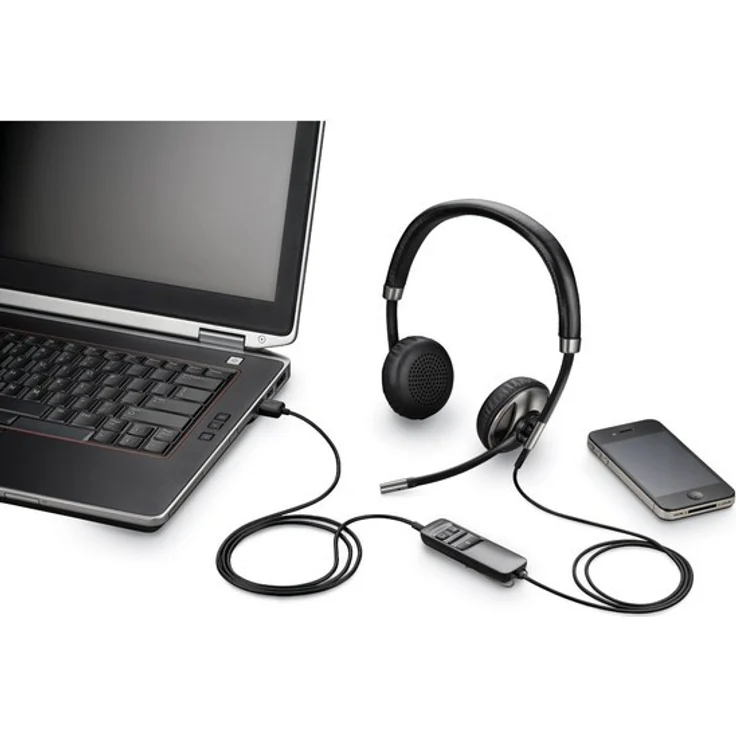 Plantronics 87506-11 Binaural USB Kopfhörer, Schwarz – Bild 5