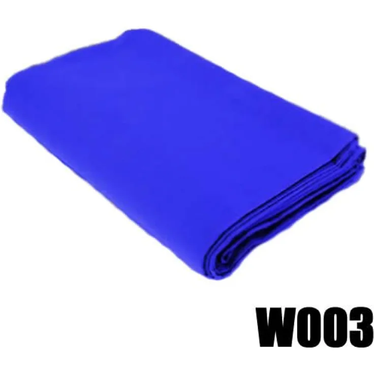 DYNASUN Fotostudio Stoff Hintergrund Pro W003 2,8x4,0 Blau Stoffhintergrund Dicke Baumwolle 140g/sqm