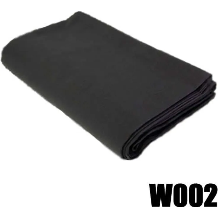 DYNASUN Fotostudio Stoff Hintergrund W002 2,8x4,0 Schwarz Stoffhintergrund Dicke Baumwolle 140g/sqm