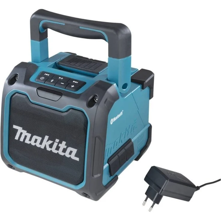 Makita DMR200 Akku-Lautsprecher Bluetooth-Lautsprecher mit Display, wasserdicht, grün, schwarz – Bild 3