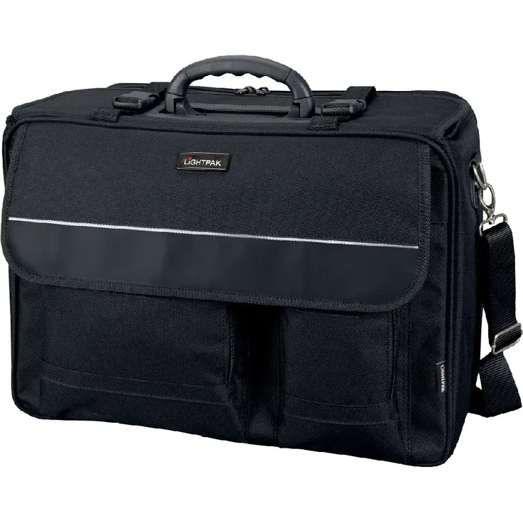 Lightpak Koffer Lightpak 46008 - The Flight Pilotenkoffer, aus Polyester, Schwarz 45 x 34 x 20 cm, 11,5 liters 10100194