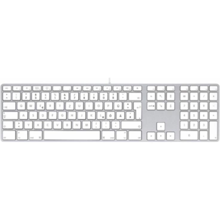 LMP USB Keyboard - Tastatur - USB - Deutsch QWERTZ - Silber (17203) – Bild 1