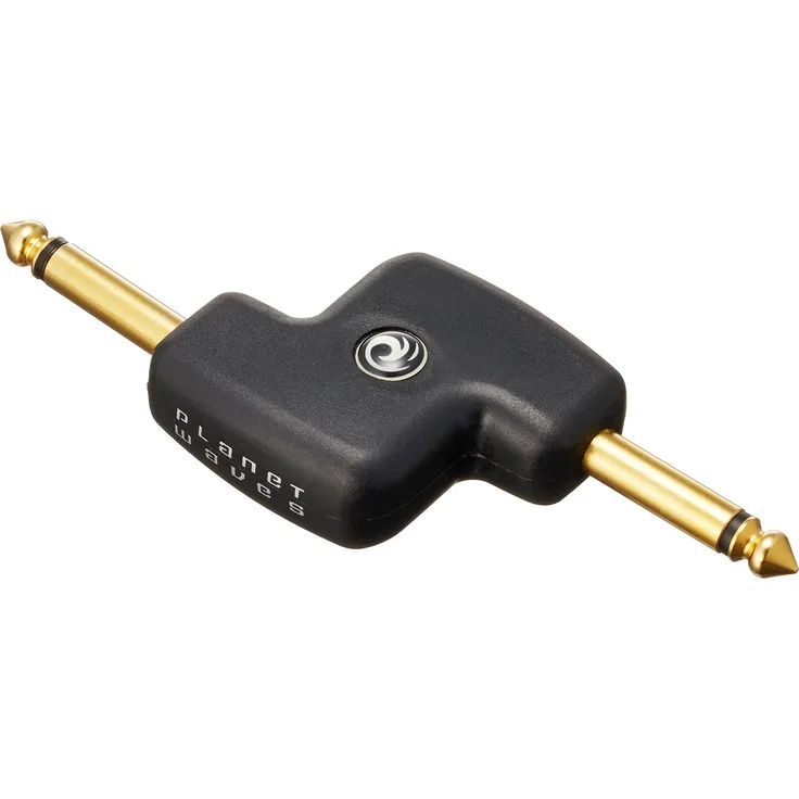 Planet Waves PW-P047B Coupler Adapter Male Mono (Abgewinkelt) Schwarz