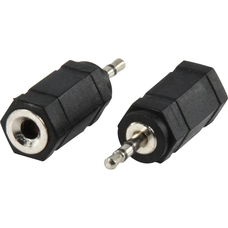 Valueline AC-018 - Kabelschnittstellen--Adapter (2.5mm, 3.5mm, Male Connector-Female Connector, Schwarz)