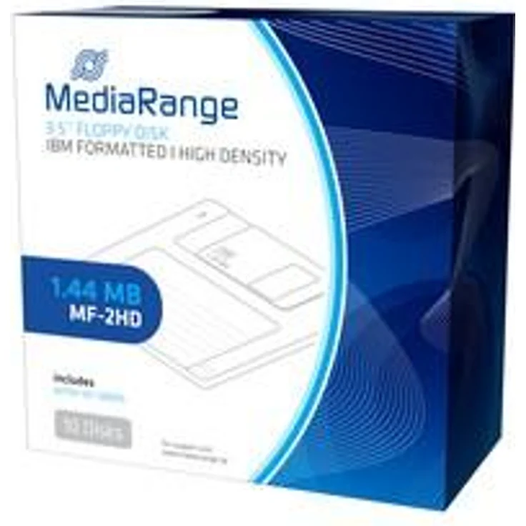 Diskette mediarange floppy disc 1.44mb 10er pack (mr200) - Preisvergleich – Bild 1