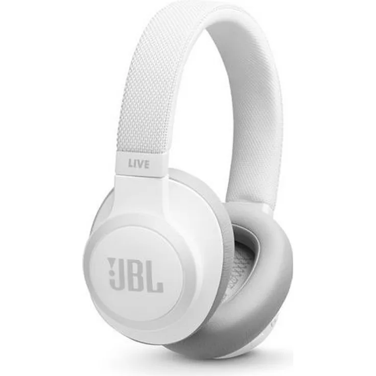 JBL Live 650BTNC Alexa-Integration Over-Ear-Kopfhörer mit Bluetooth, Mikrofon, Noise Cancelling, weiß
