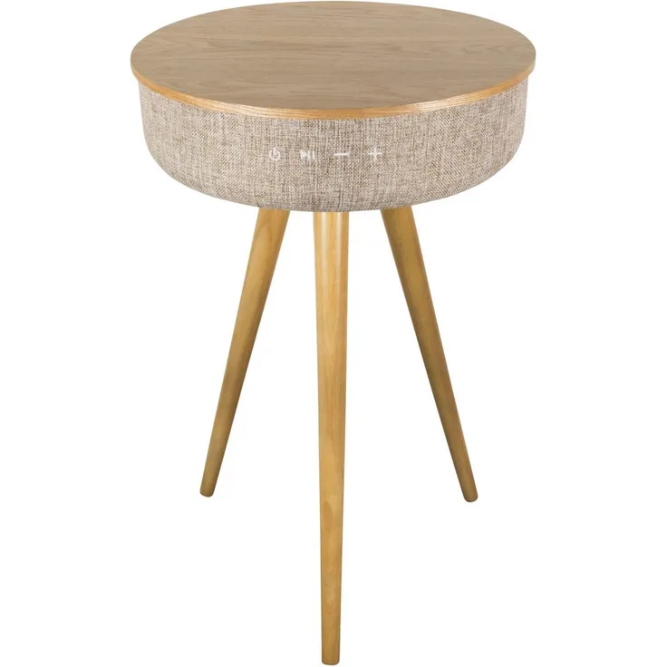 Salora AirTable (AW) 88 W Beige, Holz - Tragbare Lautsprecher (88 W, Verkabelt & Kabellos, 10 m, USB Typ-A, Beige, Holz, Digital)
