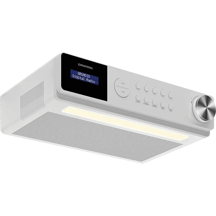 Grundig DKR 1000 BT Unterbauradio mit Bluetooth, TFT-Display, Wecker, geeignet für Küche, weiß – Bild 3