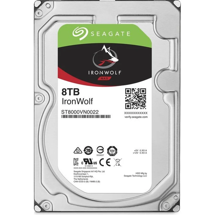 Seagate IronWolf ST8000VN004 - Festplatte - 8 TB - intern - 3.5 Zoll (8.9 cm) - SATA 6Gb/s - 7200 rpm - Puffer: 256 MB (ST8000VN004) – Bild 2