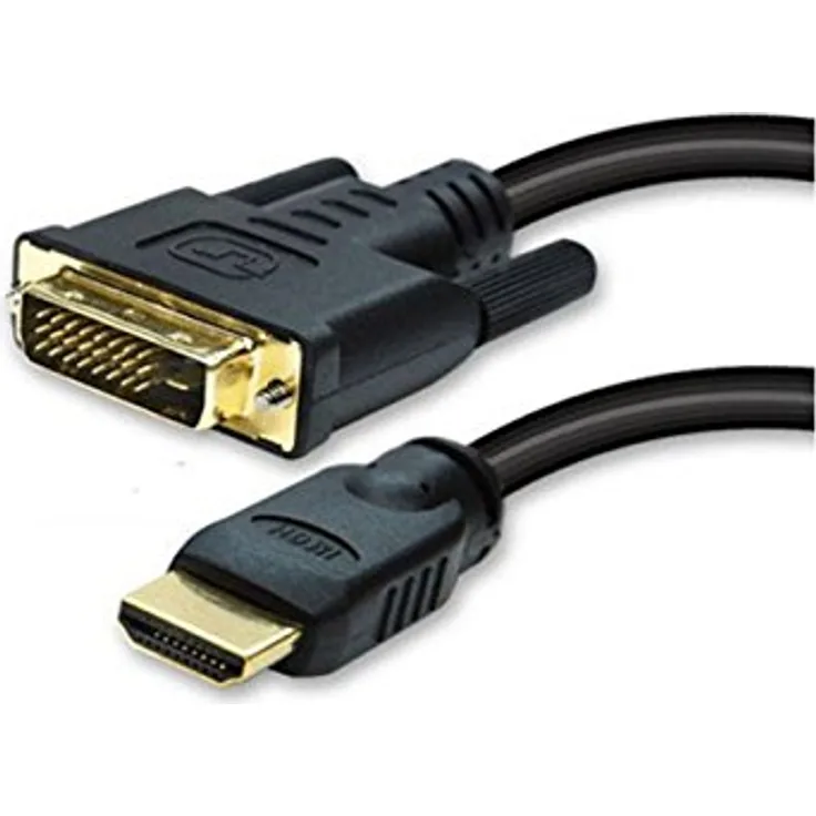 S-Conn HDMI - DVI-D 2m 2m HDMI DVI-D Schwarz (77482)