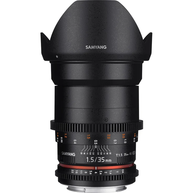 SAMYANG 13035T1.5S 35 mm T1.5 VDSLR AS UMC II Objektiv für Anschluss Sony schwarz – Bild 1