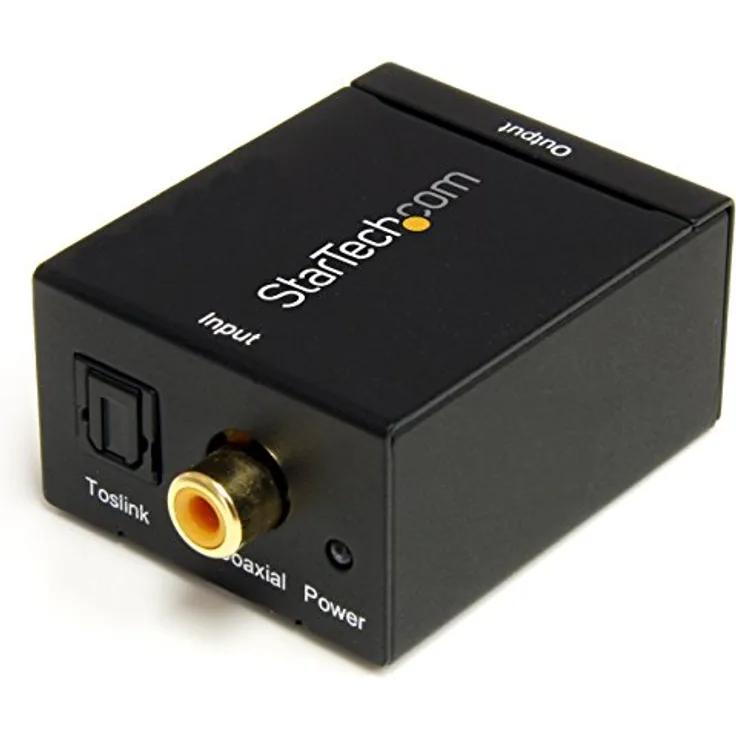 StarTech.com SPDIF Digital Koaxial und Toslink (Optisch) auf Stereo RCA Audio Konverter