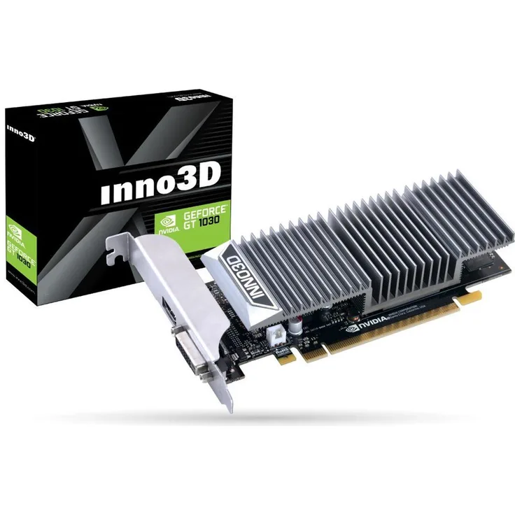 Inno3D N1030-1SDV-E5BL GeForce GT 1030 2GB GDDR5 Grafikkarte (GeForce GT 1030, 2GB GDDR5, 64bit, 4096 x 2160 Pixel, PCI Express 3.0)