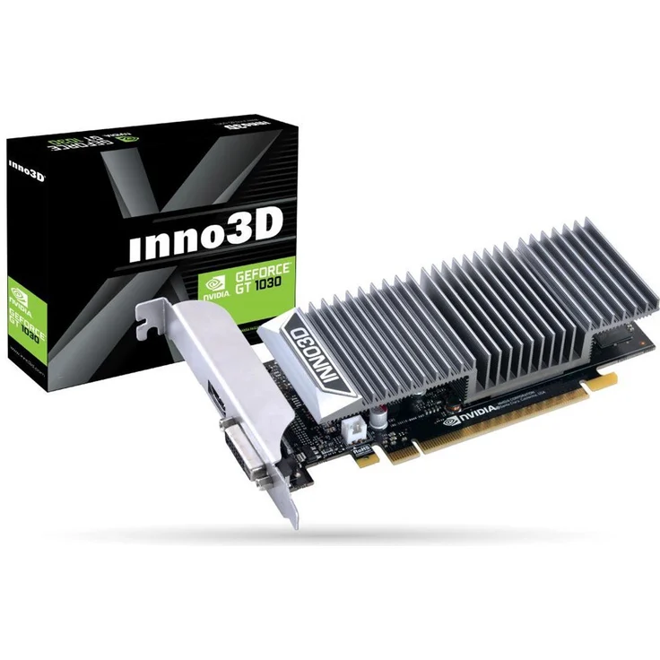Inno3D N1030-1SDV-E5BL GeForce GT 1030 2GB GDDR5 Grafikkarte (GeForce GT 1030, 2GB GDDR5, 64bit, 4096 x 2160 Pixel, PCI Express 3.0) – Bild 1