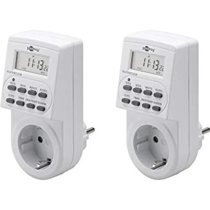 Goobay 2er Pack Digitale Zeitschaltuhr, 2 ) (Pack of 2)