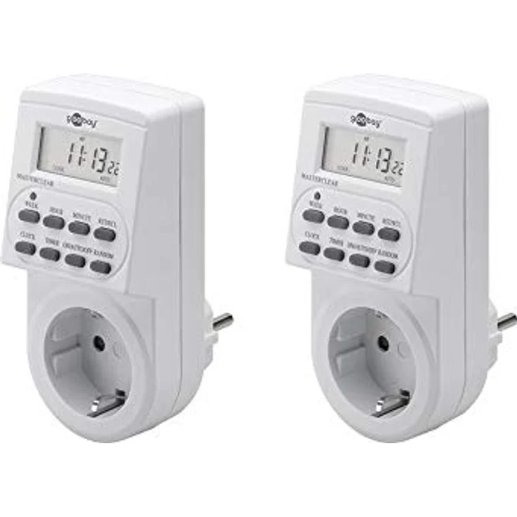 Goobay 2er Pack Digitale Zeitschaltuhr, 2 ) (Pack of 2)