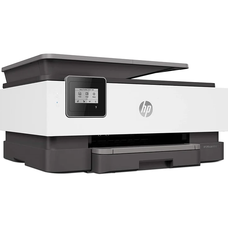 HP OfficeJet 8012 (3-in-1) Multifunktionsdrucker - (Thermal Inkjet) Farbe, Druckgeschwindigkeit: 18 s/w, 10 Farbe, Auflösung: 1200 x 1200, USB, WLAN, AirPrint, Wi-Fi-Direct, Instant Ink (1KR71B) – Bild 2