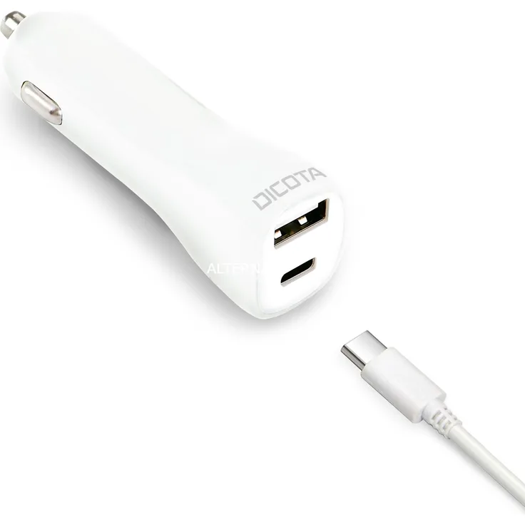 DICOTA Universal Car Notebook Charger USB-C Ladegerät, weiß