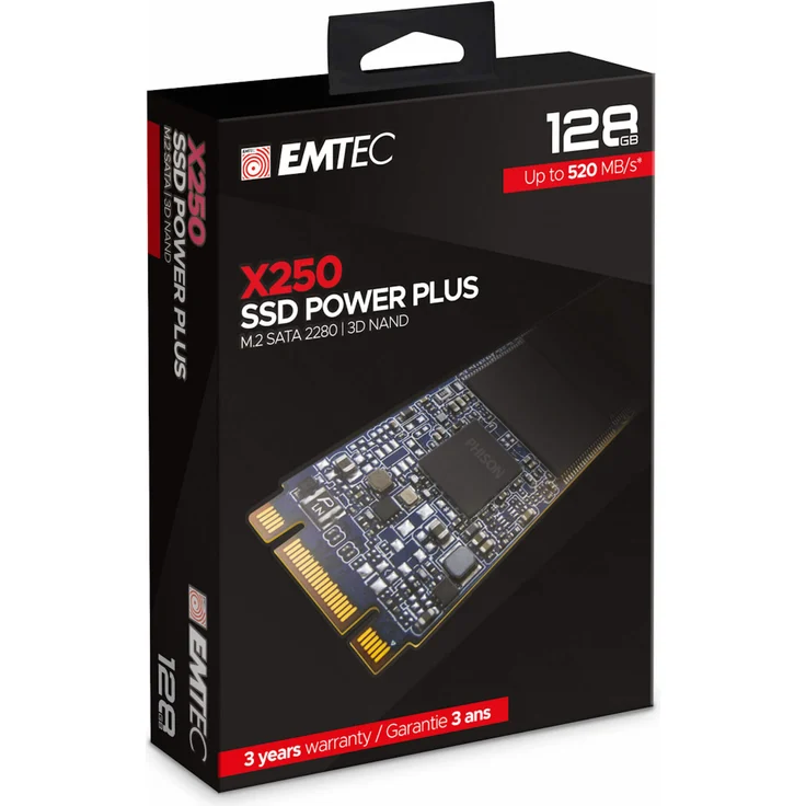EMTEC SSD Power Plus X250 - Solid-State-Disk - 128 GB - intern - M.2 2280 - SATA 6Gb/s (ECSSD128GX250) – Bild 3