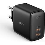 AUKEY Omnia PA-B4 USB C Ladegerät, Power Delivery 3.0, USB-C Netzteil mit GaNFast Tech & Dynamic Detect, Schnelles PD Ladegerät, geeignet für MacBook Pro 13, iPad Pro, iPhone, Google Pixel 4 XL, Nintendo, 65 W, schwarz - Preisvergleich