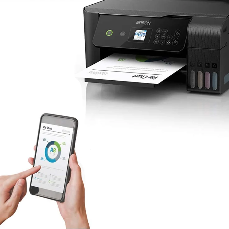 Epson EcoTank ET-2720 (3-in-1) Multifunktionsdrucker - (Tintenstrahl) Farbe, Druckgeschwindigkeit: 10 s/w, 5 Farbe, Auflösung: 5760 x 1440, WLAN, Mobile Print, AirPrint, Wi-Fi Direct (C11CH42402) - Preisvergleich – Bild 5