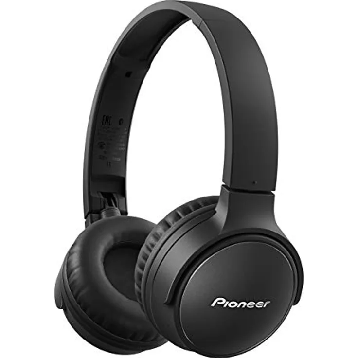 Pioneer S3 Wireless On-Ear Bluetooth 5.0 Kopfhörer (faltbar, 25 Stunden Akku, Schnellladefunktion, Freisprecheinrichtung, Lautstärkenregelung), Schwarz