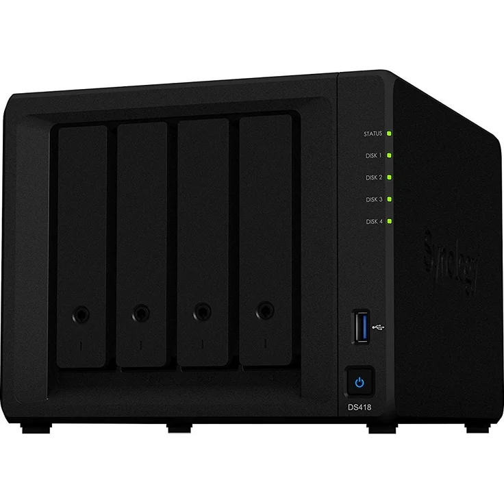 Synology DS418 4 Bay Desktop NAS Gehäuse – Bild 1