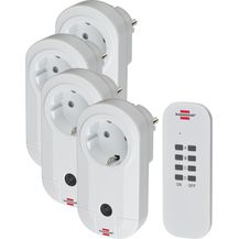 Bild für Brennenstuhl Funkschalt-Set RC 1 4001 (4er Funksteckdosen Set Innenbereich, mit Handsender und Kindersicherung)