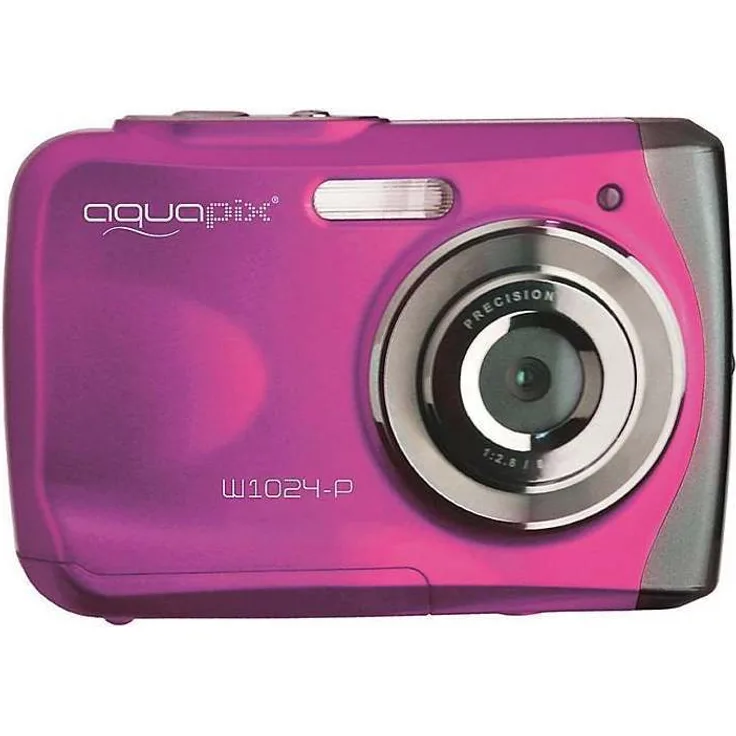 Easypix W1024 Splash Digitalkamera (10 Megapixel, 4-fach digitaler Zoom, 6,1 cm (2,4 Zoll) Display) pink