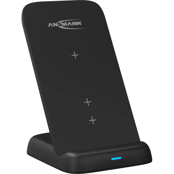 ANSMANN Qi-Ladegerät 15W vertikal - Wireless Ladestation Induktions-Ladegerät