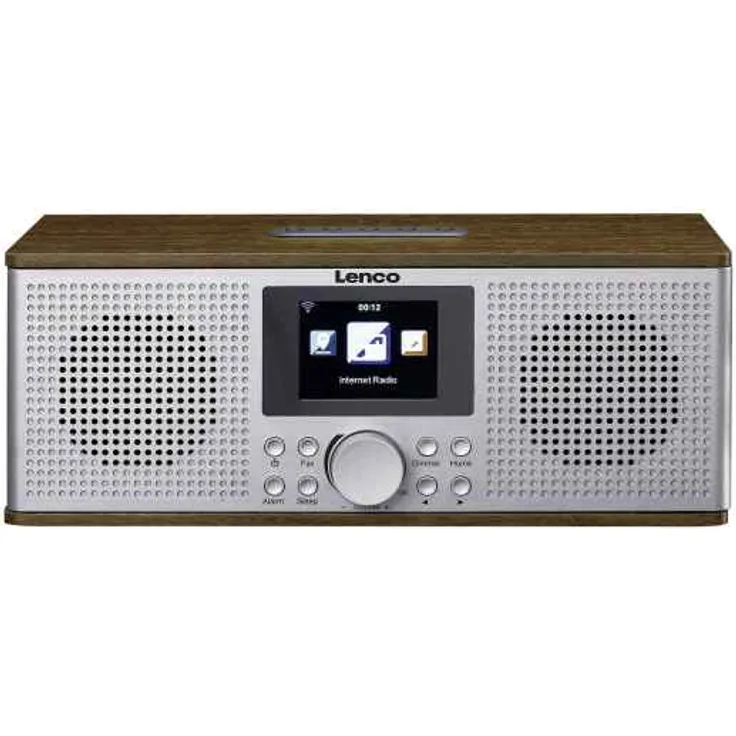 Lenco DIR-170 Internetradio mit Bluetooth, WLAN, TFT-Display, braun