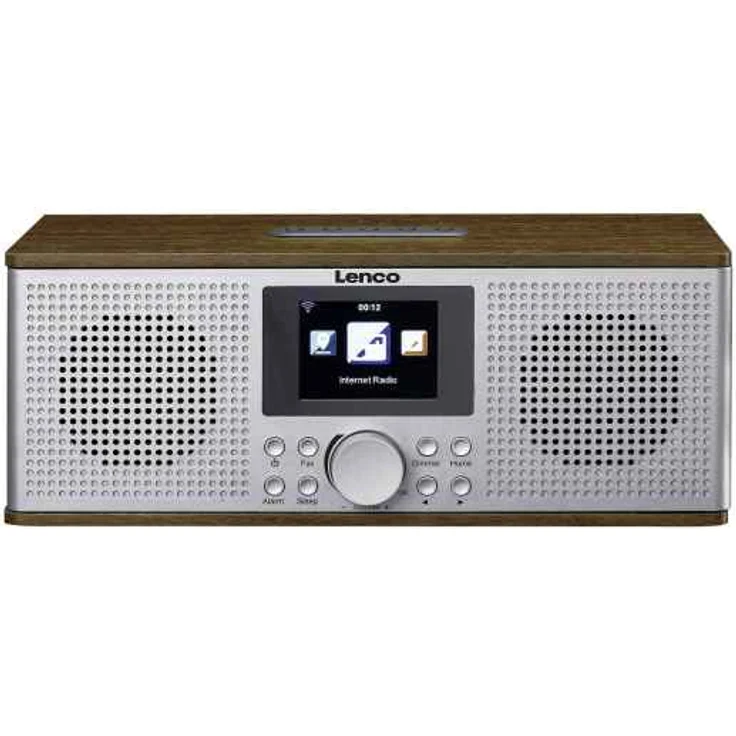 Lenco DIR-170 Internetradio mit Bluetooth, WLAN, TFT-Display, braun – Bild 1