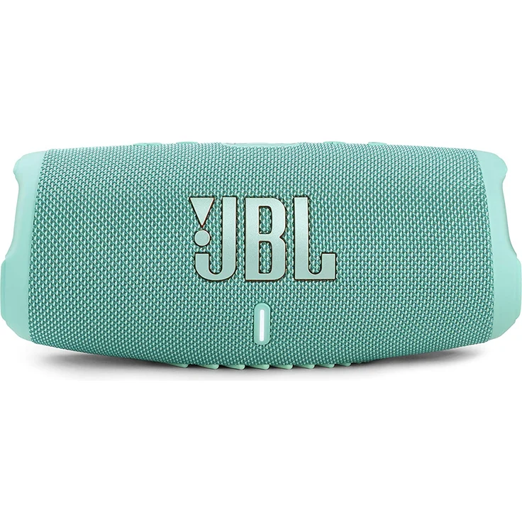 JBL Charge 5 Bluetooth-Lautsprecher mit 20 Stunden Akkulaufzeit, Powerbank, PartyBoost, wasserfest türkis – Bild 3
