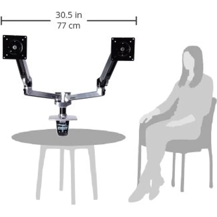 Ergotron LX Dual Side-by-Side Arm – Bild 7