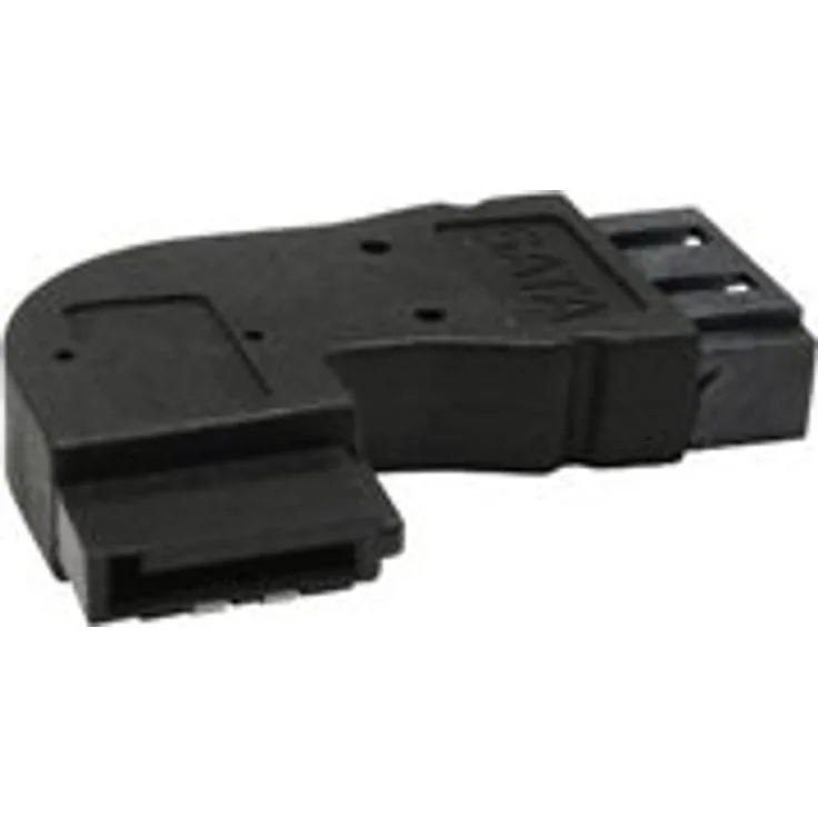 InLine - Serial ATA-Adapter - Serial ATA, 7-polig (W) - Serial ATA, 7-polig (M) - Schwarz - gewinkelt rechts (27700D)