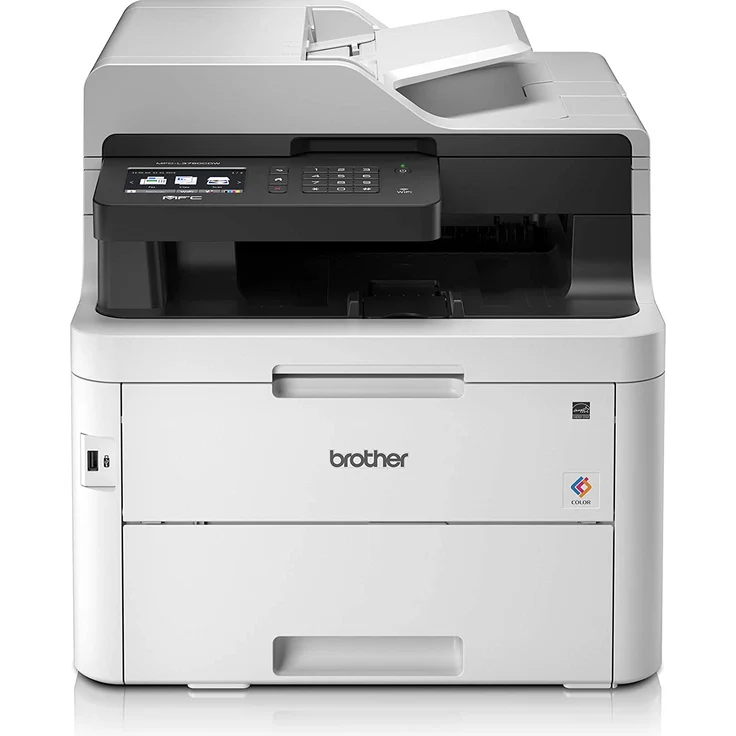 Brother MFC-L3750CDW (4-in-1) Multifunktionsdrucker - (LED) Farbe, Druckgeschwindigkeit: 24 s/w, 24 Farbe, Auflösung: 2400 x 600, LAN, WLAN, AirPrint, Cloud Print (MFCL3750CDWG1) – Bild 1