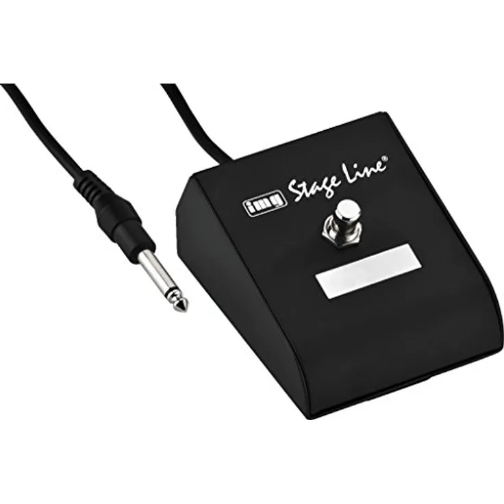 IMG STAGELINE FS-100 Fußschalter für Gitarrenverstärker, schwarz