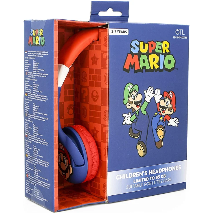 OTL kopfhörer Super Mario junior rot-blau – Bild 4