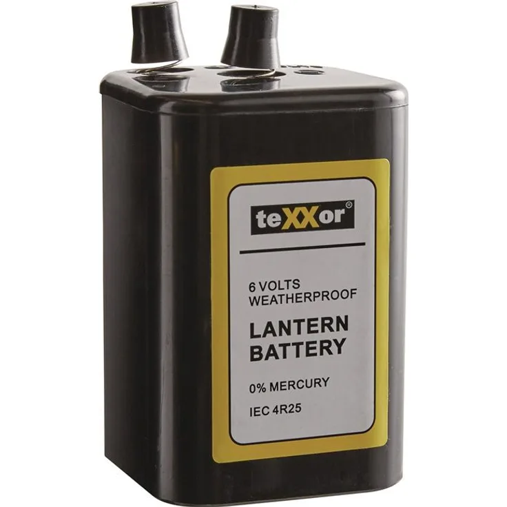 Batterie 6V Blockbatterie Hochleistungsbatterie für Baustellenlampe IEC4R25 7Ah