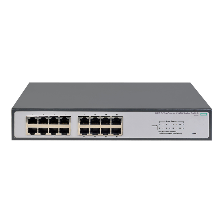 HP JH016A Hpe Officeconnect 1420 16G Switch Netzwerk-Hub