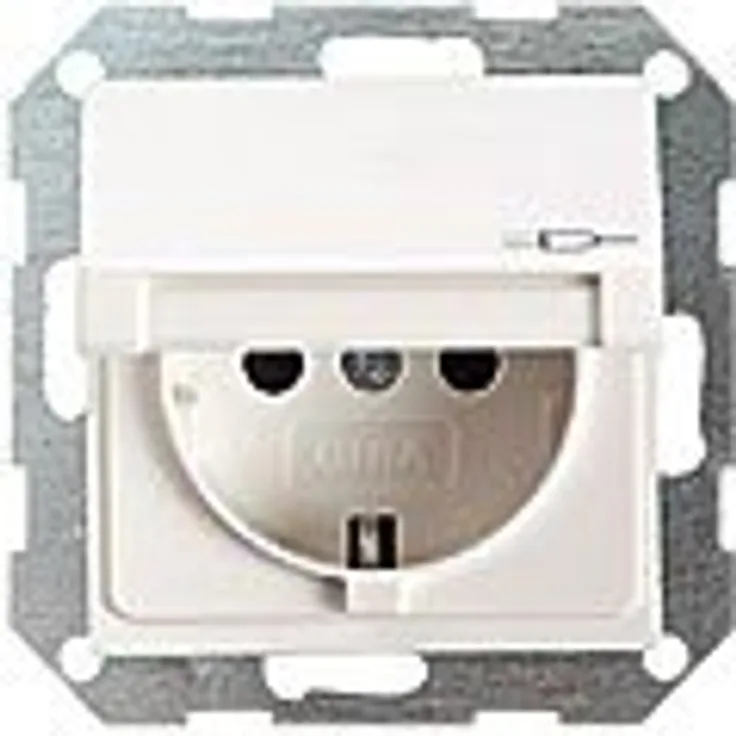 Gira 045428 Schuko Steckdose Klappdeckel System 55, anthrazit